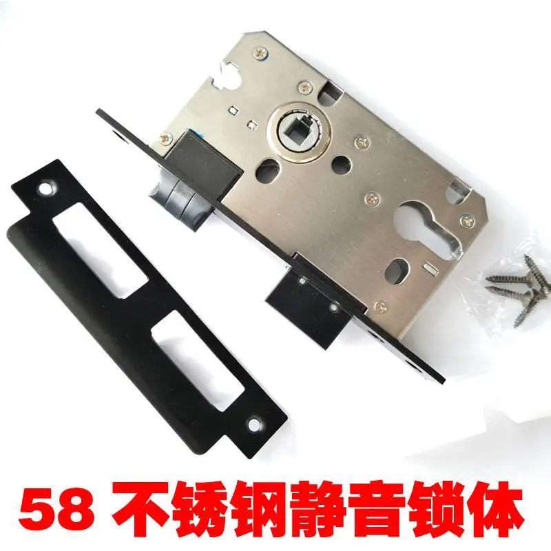 

2018 Limited Promotion Free Shipping Indoor Door Lock Room Bedroom Wooden Black 58 Body Universal Toilet Handle Mute