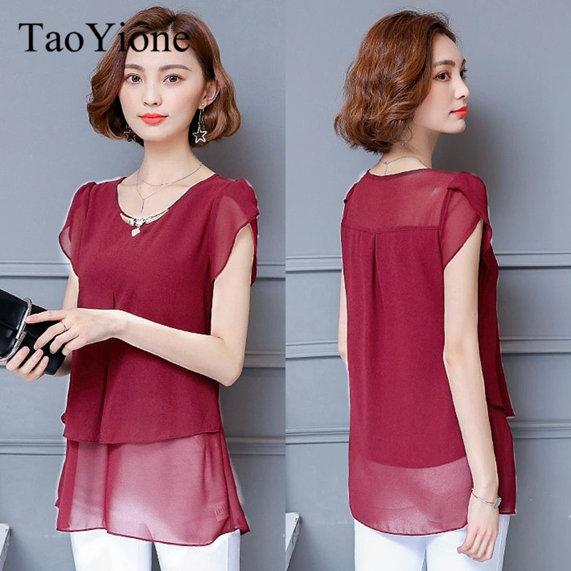 Женская летняя блузка с круглым вырезом и коротким рукавом|blusas femininas|women blousesnew