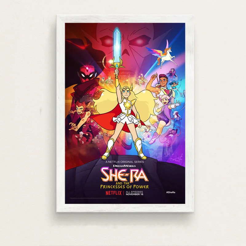 P327 She-Ra мультфильм сериал шоу искусство живопись шелк Холст плакат настенный домашний декор - Цвет: 1