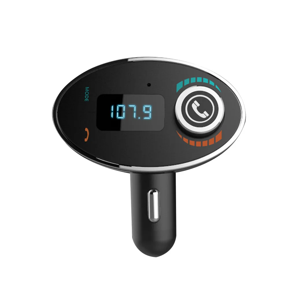 USB Автомобильное зарядное устройство с светодиодный дисплей для Bluetooth автомобиля FM получить беспроводной радио адаптер USB зарядное устройство MP3-плеер автомобильные аксессуары