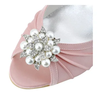 

2018 Wedding Shoes pink Color Peep Toe High Heel Sandals Sexy Bridal Dress Shoes Formal Dress Shoes for Ladies