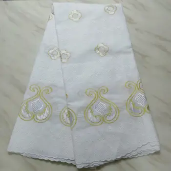 

High Quality Swiss Voile Laces In Switzerland Cotton African Dry Cotton Lace Fabrics Nigerian Man Voile Laces 5 Yards pl65-2632