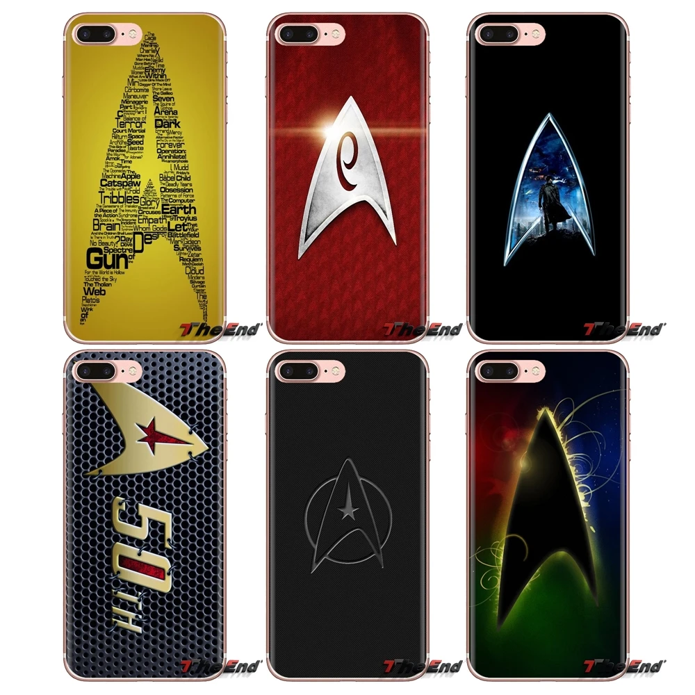 Silicone Cases Cover For iPod Touch Apple iPhone 4 4S 5 5S SE 5C 6 6S 7 8 X XR XS Plus MAX Star trek star logo watercolor jigsaw |