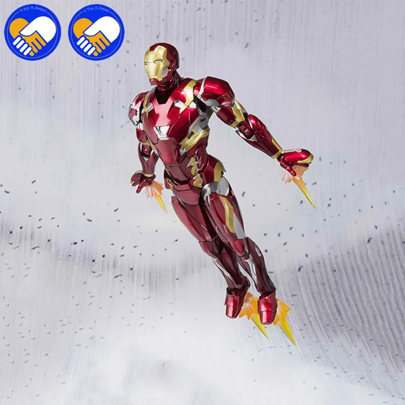 NEW S.H. Figuarts Iron Man Mark XLVI Action Figure 1/6 Scale Painted Figure IronMan Mk46 Marvels Avengers Civil War Toy Brinqued