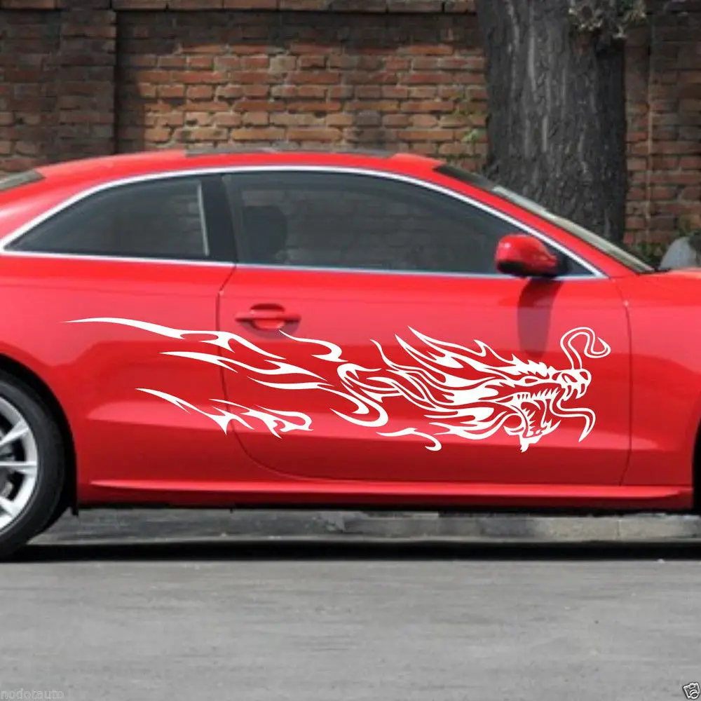 Автомобильный Стайлинг Для племен Дракон гоночные дверные наклейки A5 виниловые