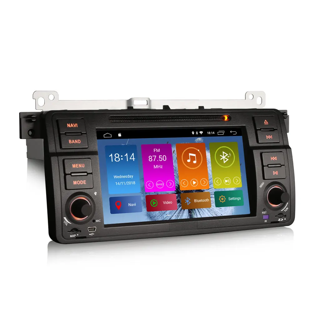 Perfect 7" Android 8.1 Oreo OS Car DVD Multimedia GPS Radio for BMW E46/318/320/325/M3 1998 1999 2000 2001 2002 2003 2004 2005 2006 1