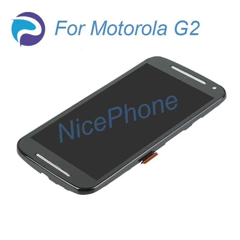 Для MOTOROLA G2 ЖК экран Замена с рамкой Дисплей сенсорный дигитайзер для Moto Gen XT1063 XT1064