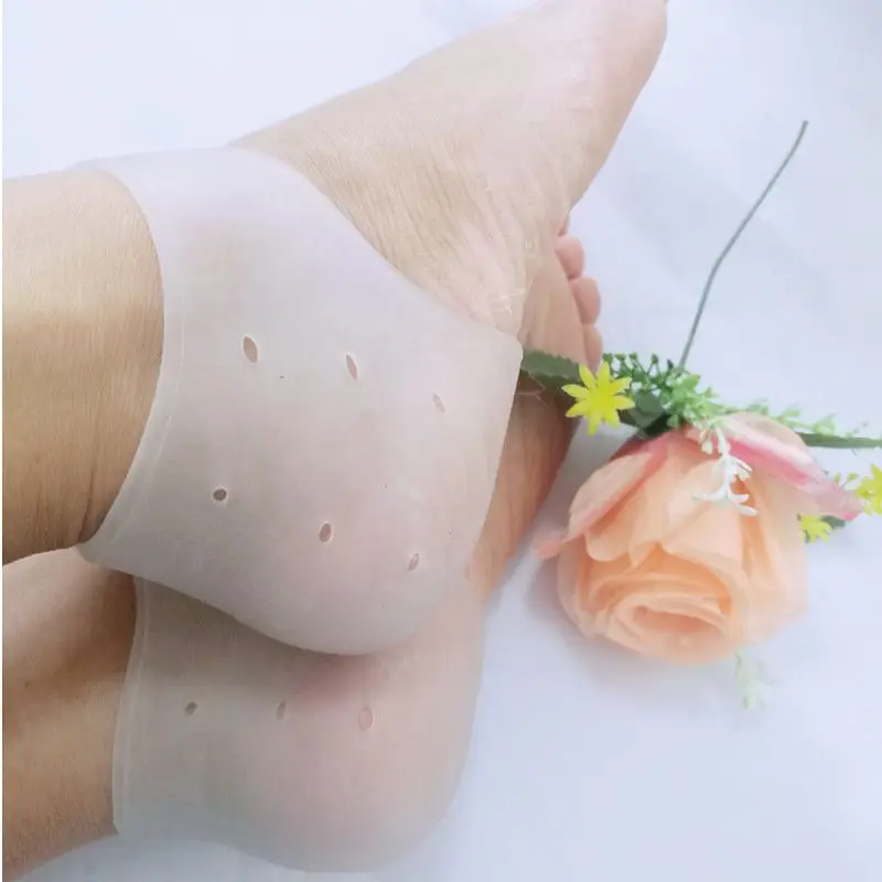 

1 Pair Breathable Ankle Support Protection Silicone Moisturizing Gel Heel Sock Cracked Ankle Skin Support Tool
