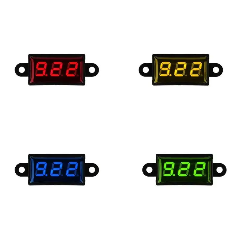 

0.28in Mini LED Digital Voltmeter Waterproof DC 3-30V Voltage Meter Voltmeter 2-Wire Voltage Panel Meter LED Display Voltmeter
