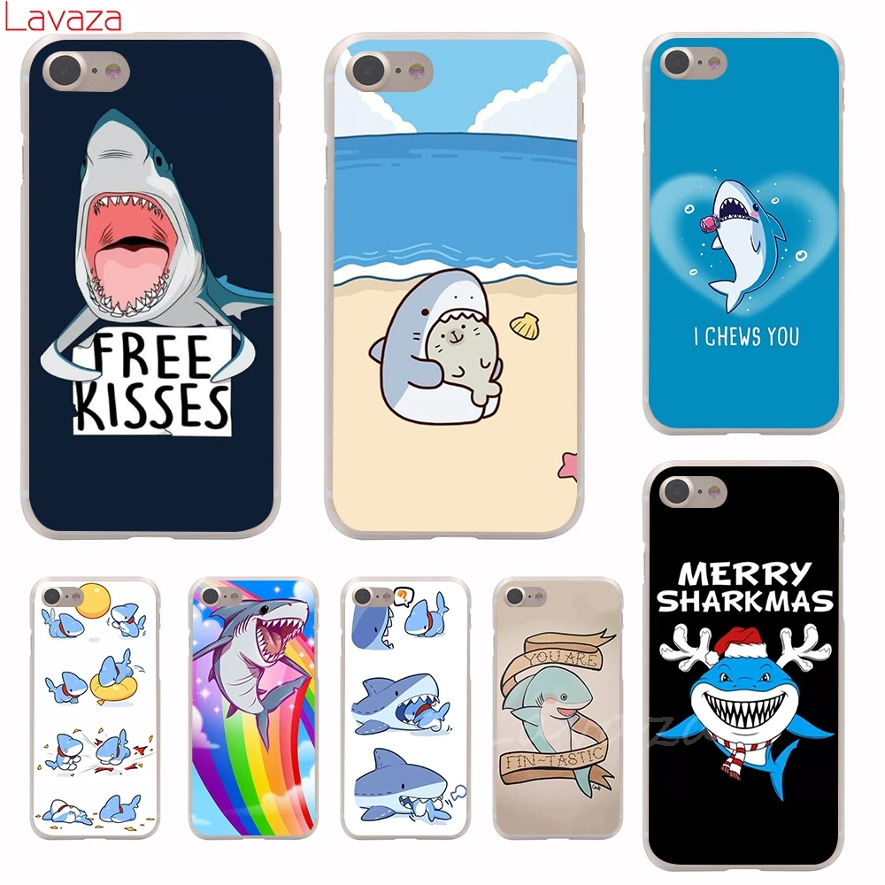 

Lavaza Little shark Hard Phone Case for iPhone XS Max XR Cases for Apple iPhone 6 6s 7 8 Plus 4 4S 5C 5 5S SE Cover