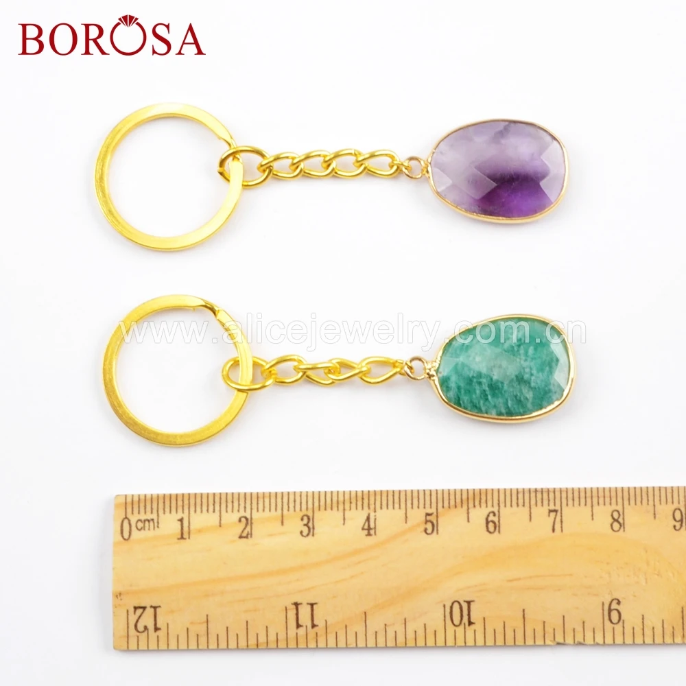 BOROSA 5 шт. оптовая продажа из друзы Ювелирные Украшения Ободок драгоценный камень