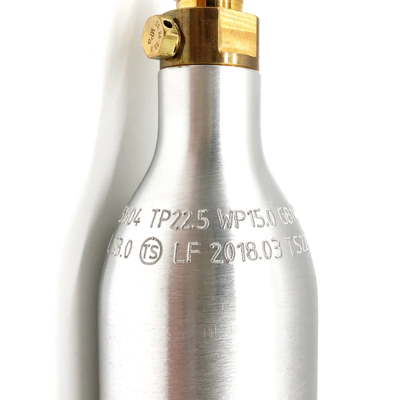 Новая бутылка для газировки CO2 цилиндр 15 МПа/150 бар/2250PSI серебристый