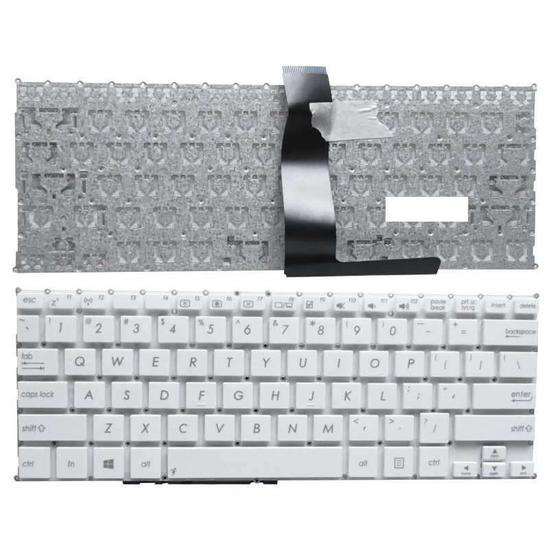 

Клавиатура US для ASUS F200 F200CA F200LA F200MA X200 X200C X200CA X200L X200LA X200M X200MA R202 R202CA R202LA, белая клавиатура