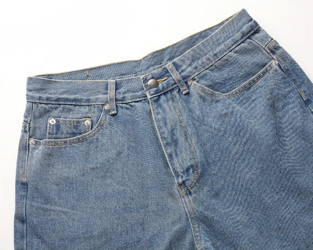 Высокое качество 2018 свободные джинсы Горячая распродажа! oversize в стиле хип-хоп мужские Повседневное брюки уличная синие брюки полной длины