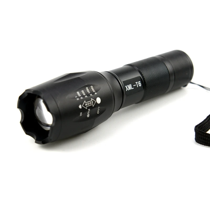 Pocketman светодиодный фонарик E17 4800 люмен 5-Mode XM-L T6 масштабируемый заряжаемый Фокус факел 1*18650 или 3* AAA