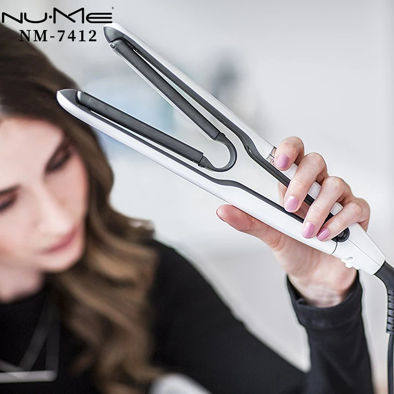 NuMe Flat Iron воздуха пластины керамические выпрямитель для волос профессиональные щипцы для выпрямления волос железа бигуди ролика Стайлинг