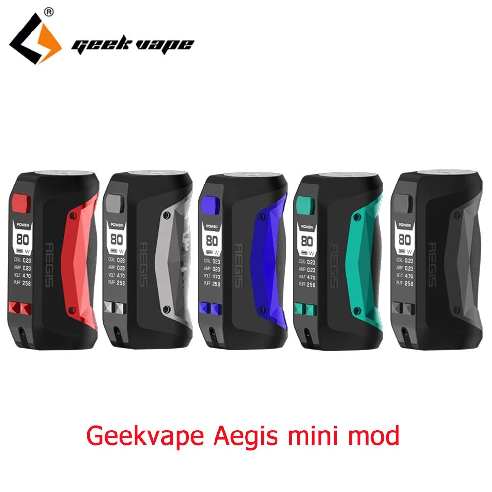 

2pcs/lot 80W Geekvape Aegis Mini Mod built-in 2200mah battery for Geekvape Cerberus Tank fast charging mod VS aegis legend Mod
