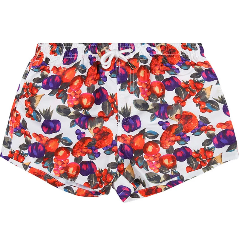 2019 جديد الرجال شورتات للبحر الفاكهة المطبوعة تصفح السراويل سريعة الجافة بناطيل الشواطئ السراويل السباحة جذوع برمودا ملابس قصيرة