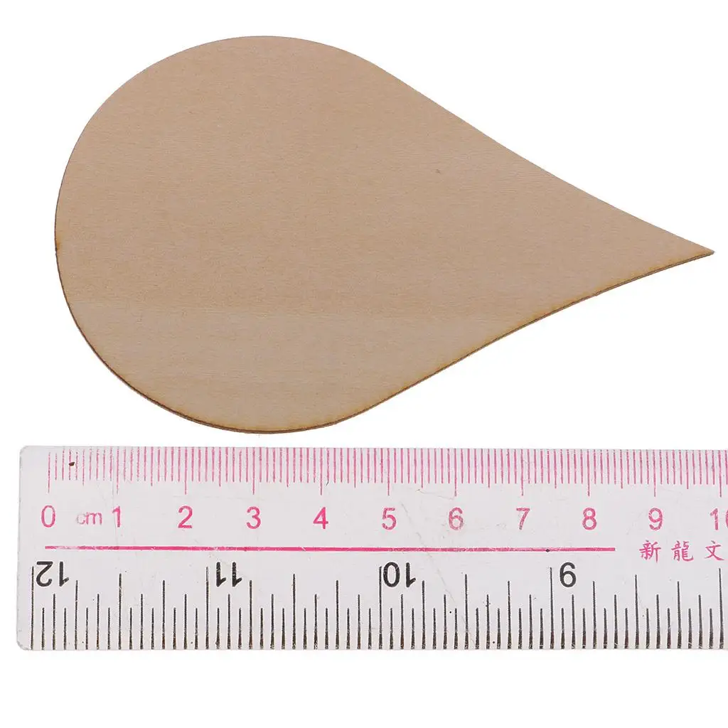Wooden MDF Drop Shapes Craft Blank Wood Embellishment for Scrapbooking Wedding Party Baby Feet Christmas Decorations DIY