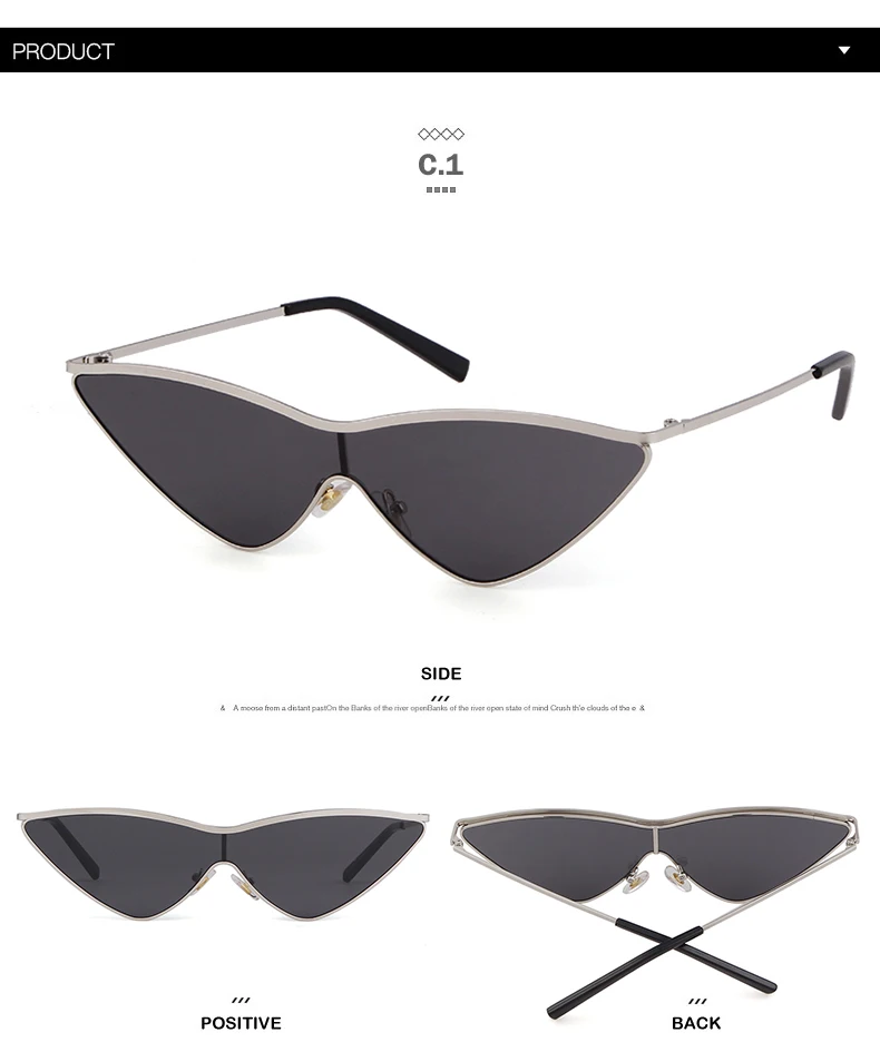 WHO CUTIE, треугольные, современные, кошачий глаз, солнцезащитные очки, крутые, для женщин, фирменный дизайн, Ретро стиль, оттенок, Красные линзы, солнцезащитные очки, оттенки OM593