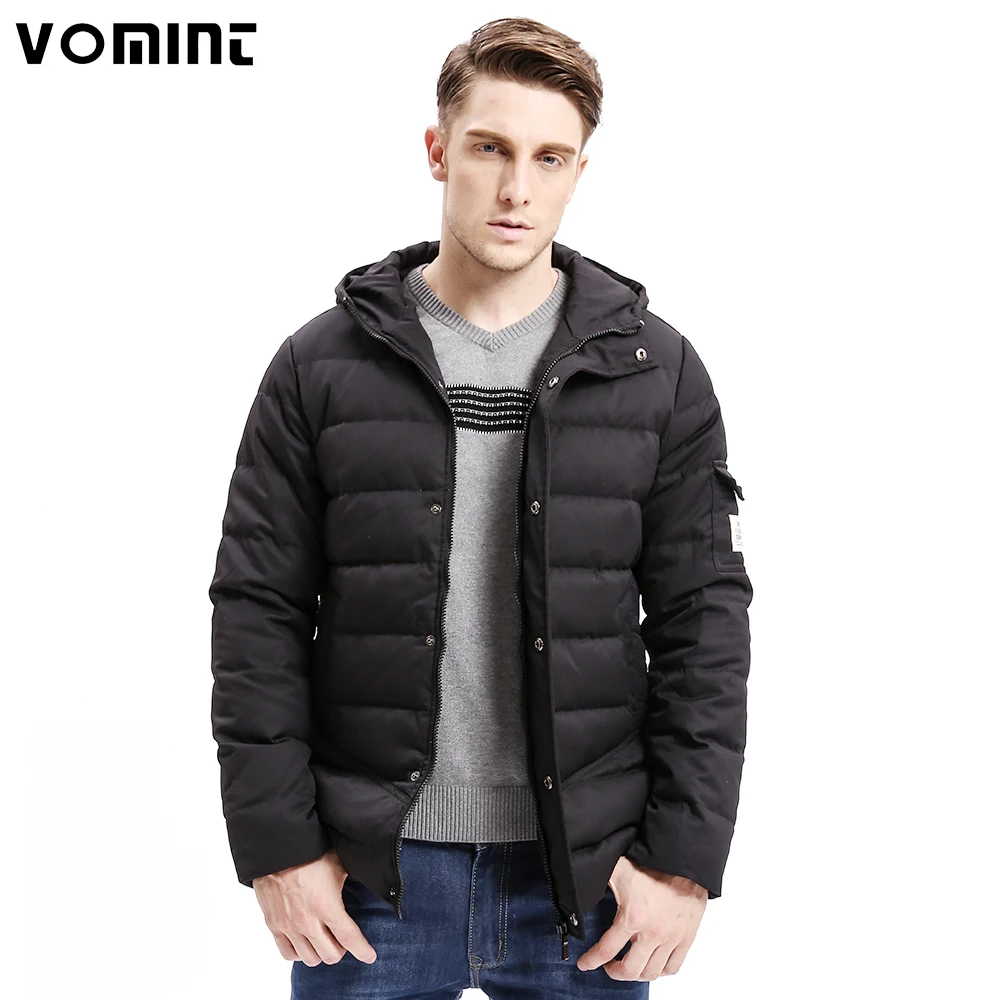 Vomint 2017 New Men Down Coat Heavy weight Long Length