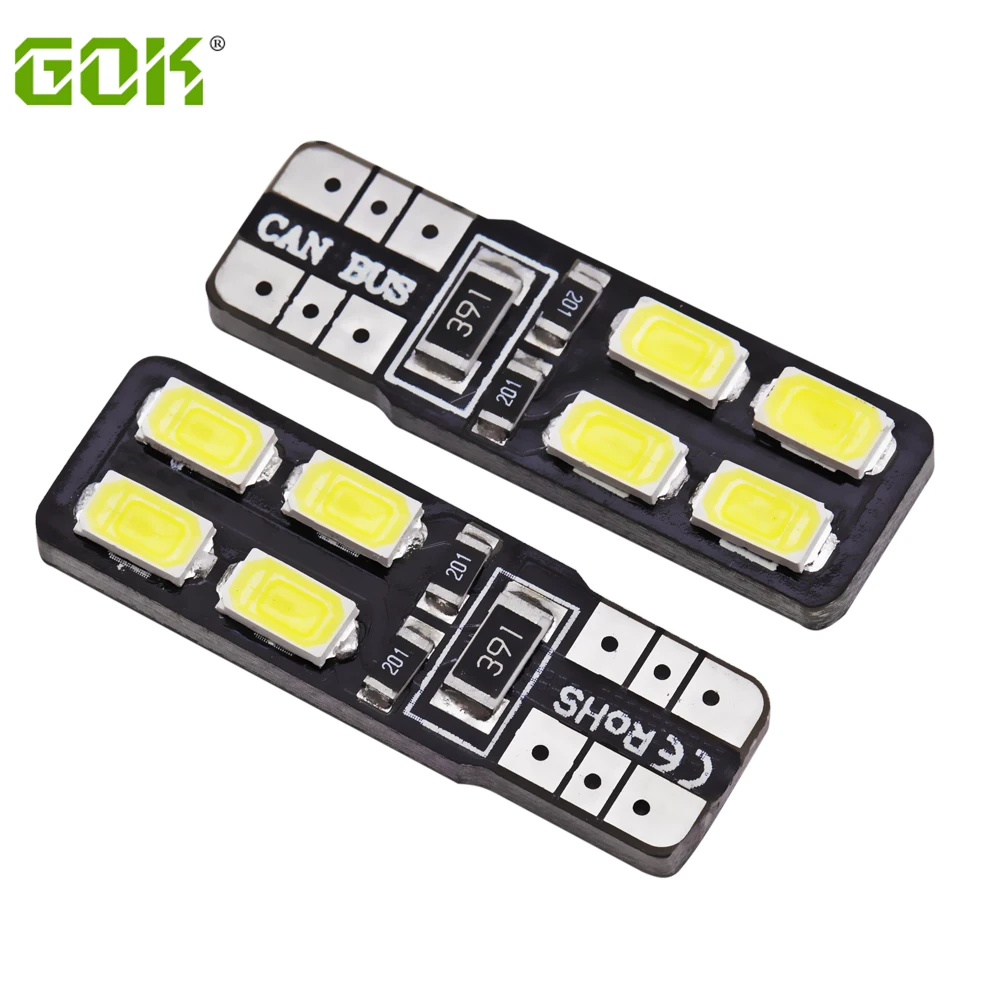 Оптовая продажа 100 шт./лот Canbus T10 8smd 5630 5730 Светодиодная Автомобильная фара без