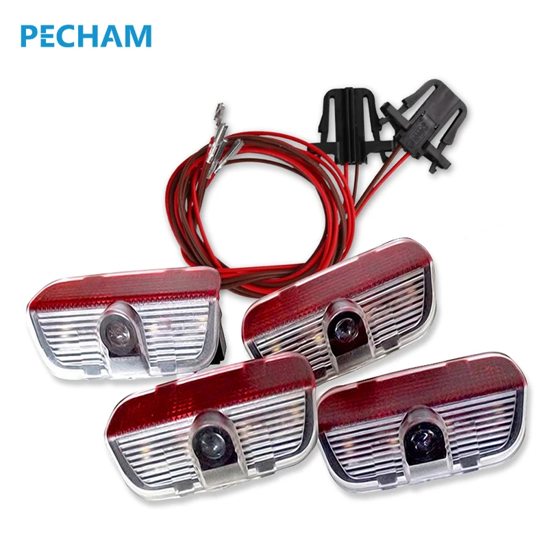 

4x LED Car Door Warning Light VW Logo Projector Light For VW Jetta MK5 MK6 MK7 Passat B6 B7 CC Golf 6 7 Weclome Light