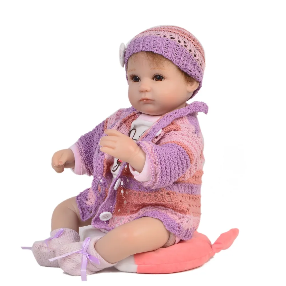 17 дюймов Reborn Menina Одежда для кукол мультяшная ткань мягкая силиконовая детская