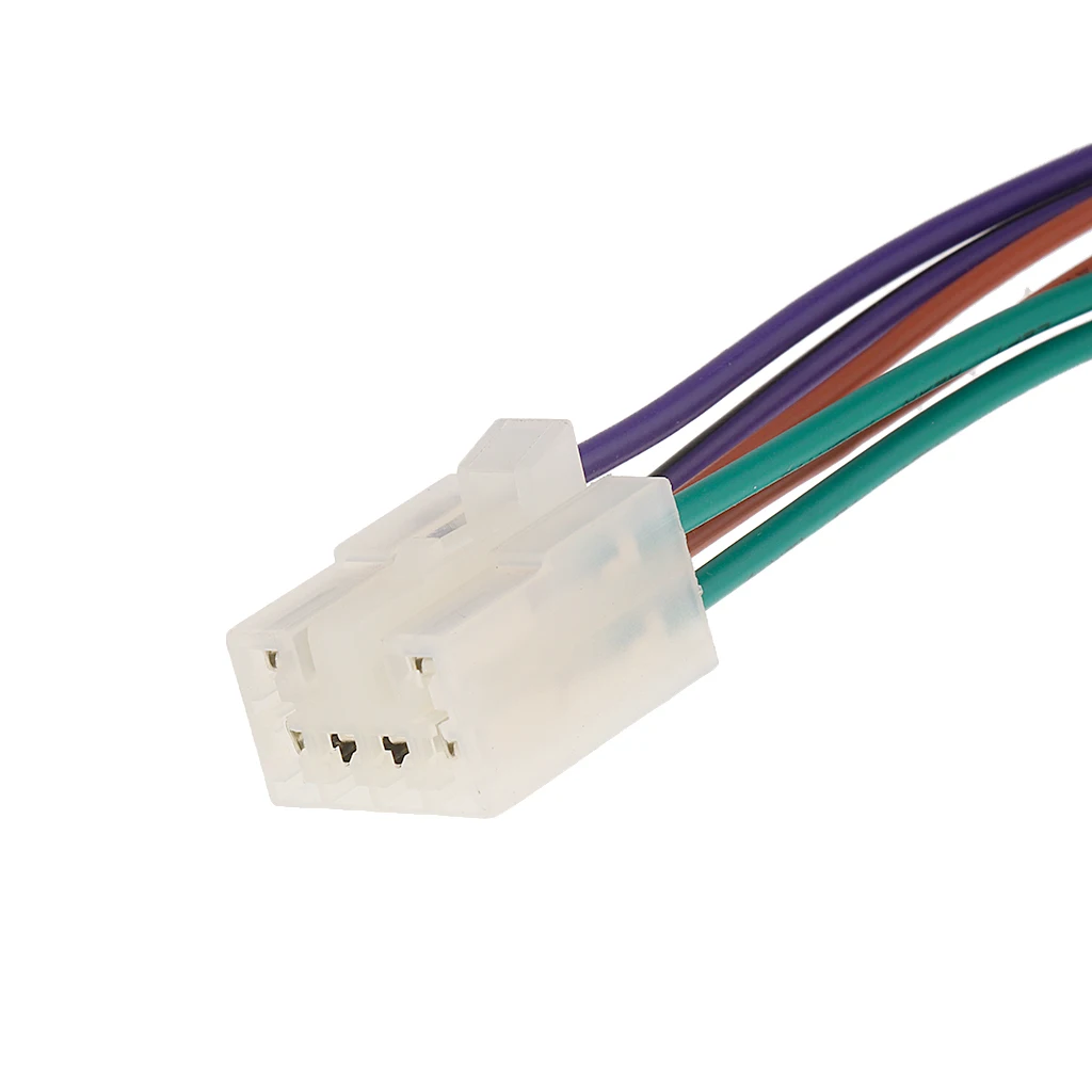1 Set 10 Pin+ 6 Pin  Car Stereo Radio Player ISO Wiring Harness Connector For Toyota Car Stereo 6.3 Inch EIA Color Code