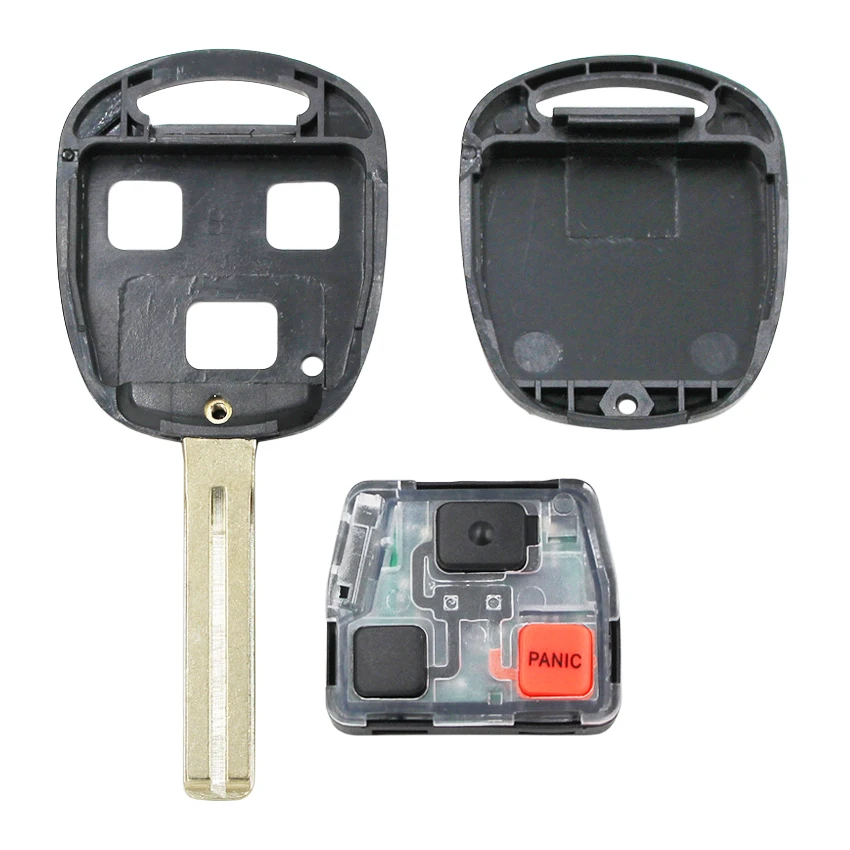 Замена 3 кнопки дистанционного ключа автомобиля 315 МГц 4D68 чип FCC ID: HYQ1512V для Lexus GX470 2003-2009 LX470 2003-2007-короткое лезвие