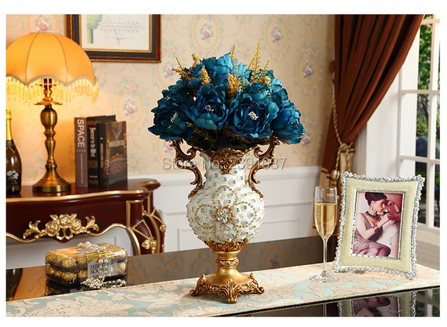 Special Price Luxury resin vases Dining Table Vase Decoration, retro European style living room furniture decoration Special Price Luxury resin vases Dining Table Vase Decoration, retro European style living room furniture decoration