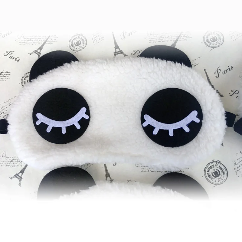 

Mask For Sleep Cute Panda Sleeping eye mask Face Eye Blindfold Eyeshade Breathable Travel Cover Health Care Aid Eyepatch