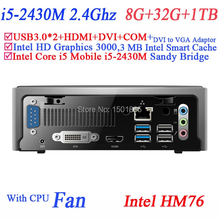2015 new product mini pc windows embedded,mini pc x86,mini pc windows 8 with Intel Core i5 2430M 2.4Ghz