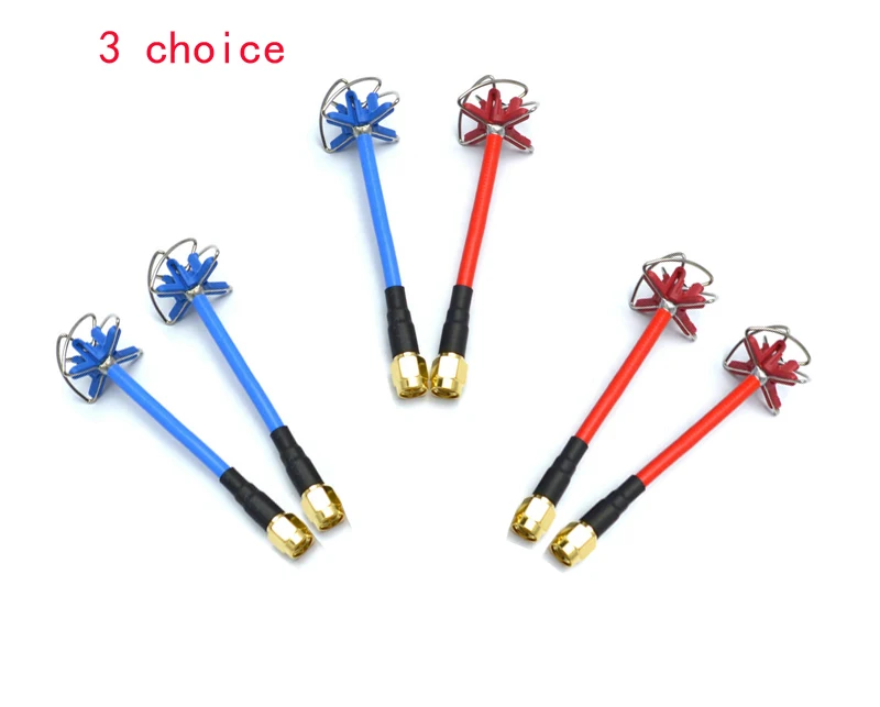 2PCS 5 8GHz Antenna FPV 4 Leaf Clover AV Transmission RHCP Antenna For font b Camera