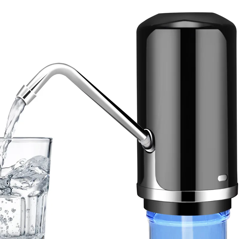 

2018 Drink Dispenser Water Electric Pump for Water Bottle Tap Water Bottle Black White Portable USB Rechargeable Hand Pump Water