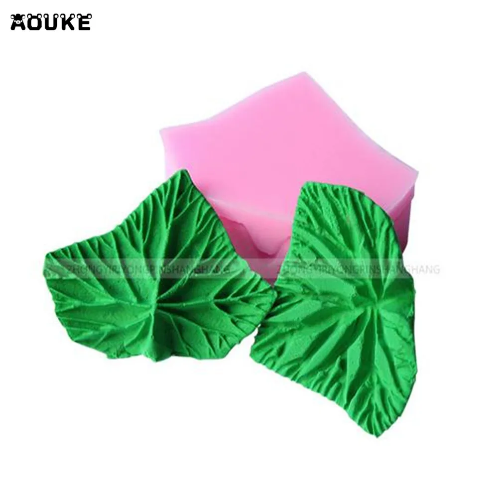 DIY Baking Tools Cake Decoration Lovely Big Leaves Slice the Maple Leaf 3D Embossed Silicone Mold Chocolate Pudding Pastry Mould | Дом и сад