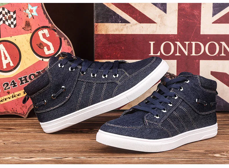 jeans canvas shoes