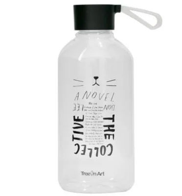 

Transparent Girl Cute Hand Cups Large Simple Plastic Water Cup Student Small Capacity Water Bottle Fresh Portable