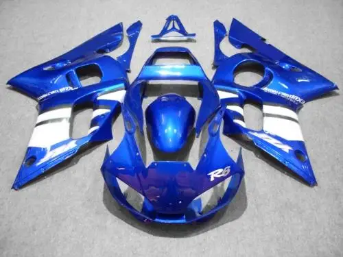 Обтекатель для мотоцикла набор YAMAHA YZFR6 98 99 00 01 02 YZF R6 1998 2000 2002 YZF600 синий белый ABS