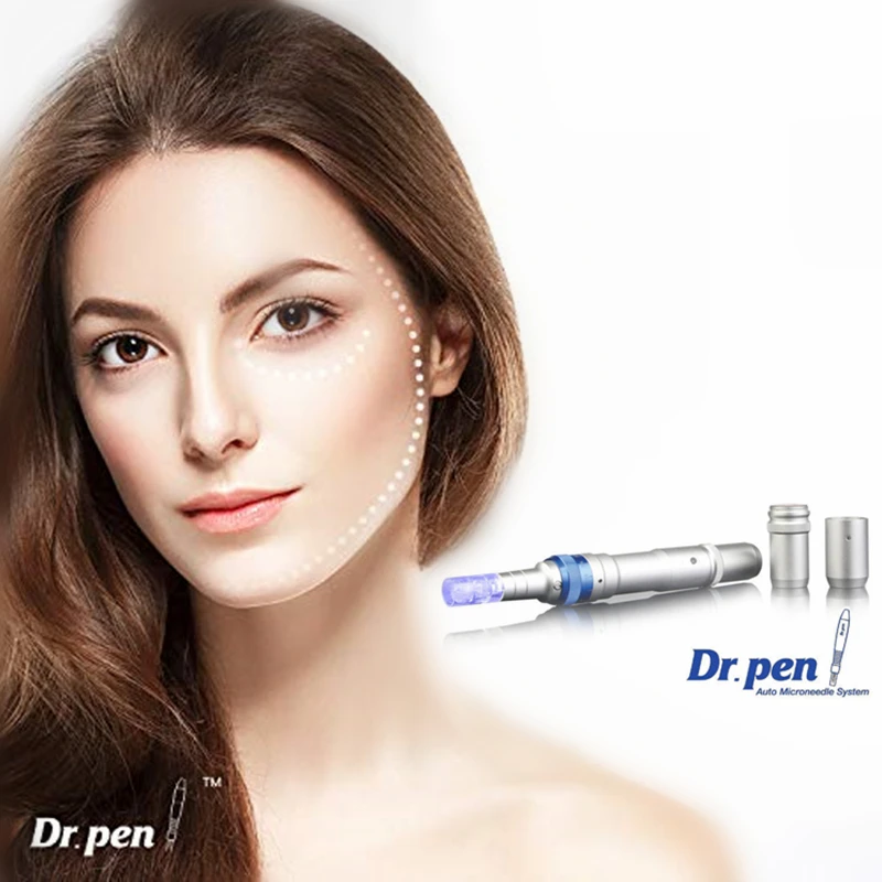  Professional Dr. Pen Ultima A6 Microneedling Pen Wireless Electric Skin Care Tools Kit with 2 Pcs 1