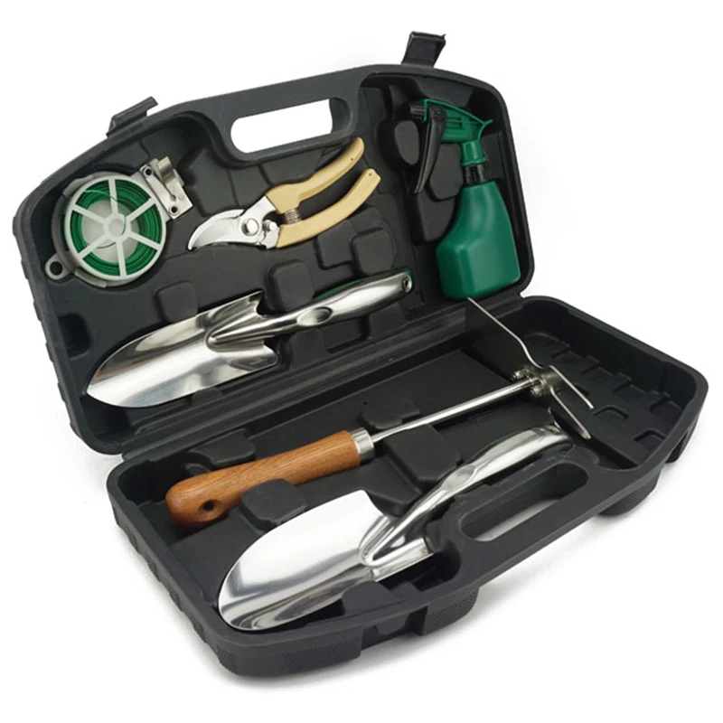 

THGS 7Pcs/Set Garden Hand Tool Set Flower Garden Supplies Flower Gardening Garden Tools Garden Non-Slip Handle Home Multi-Func