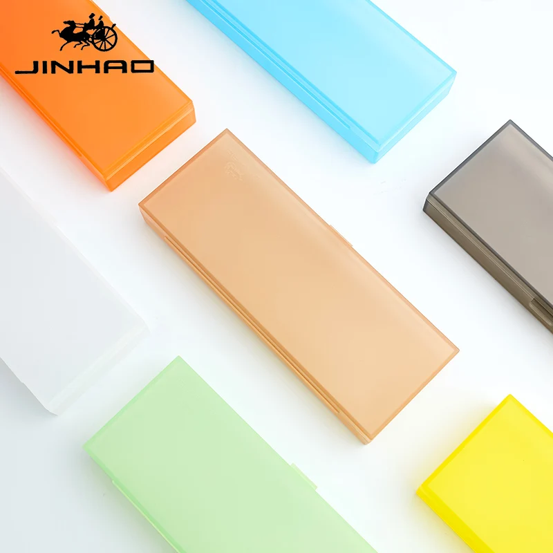 

Korean Pencil Case for School of Girl The Creative Small Stationery Box Transparent Plastic Student Simple Crayola Pencilcase