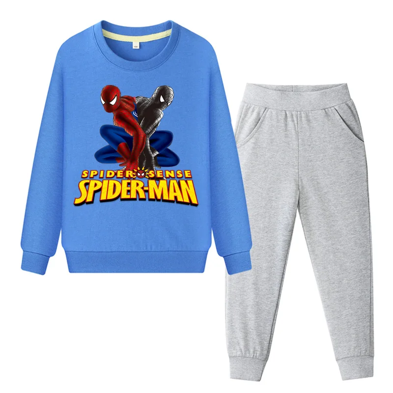 

Children Spiderman Clothing Sets Boys Cartoon 3D Print Sports Tracksuits Girls Pink Cute Coat+Pant 2PCS Costume Suits 2019 ZC103