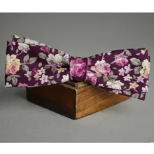 Фиолетовый цветочный галстук-бабочка, жениха галстук, свадебные галстук-бабочка, тонкий галстук, тонкий бабочка галстук мужской, фиолетовый галстук