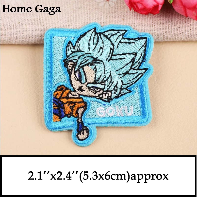 Homegaga Dragon ball Z Сон Гоку аппликация Патчи Наклейки pour diy швейная рубашка сумка одежда куртка значки железная футболка D1357 - Цвет: 1