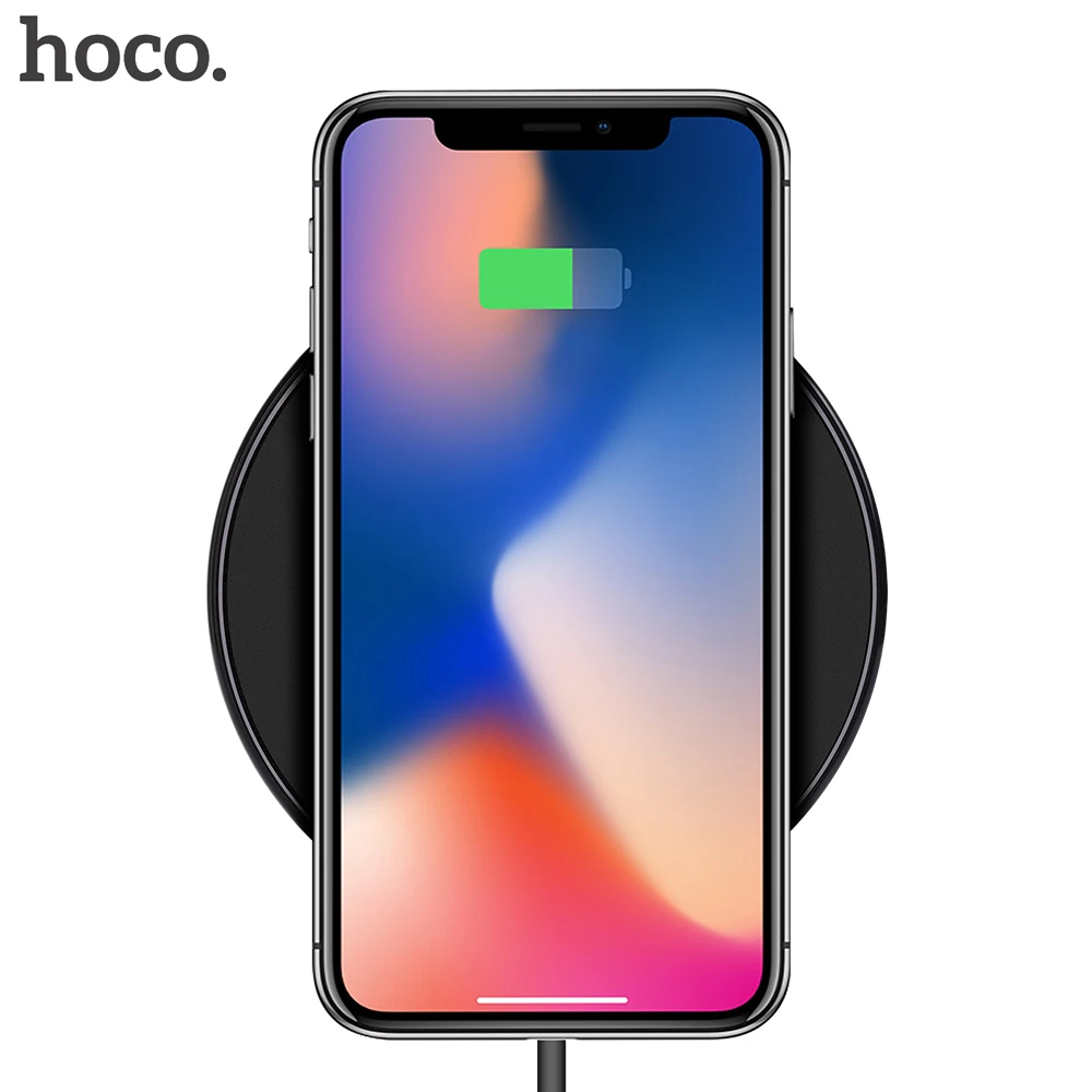 HOCO original Qi Wireless Charger Desktop Wireless Charging Pad For iPhone XR Xs Max X 8 for Samsung Galaxy S9 S8 xiaomi mix3 2S HOCO original Qi Wireless Charger Desktop Wireless Charging Pad For iPhone XR Xs Max X 8 for Samsung Galaxy S9 S8 xiaomi mix3 2S