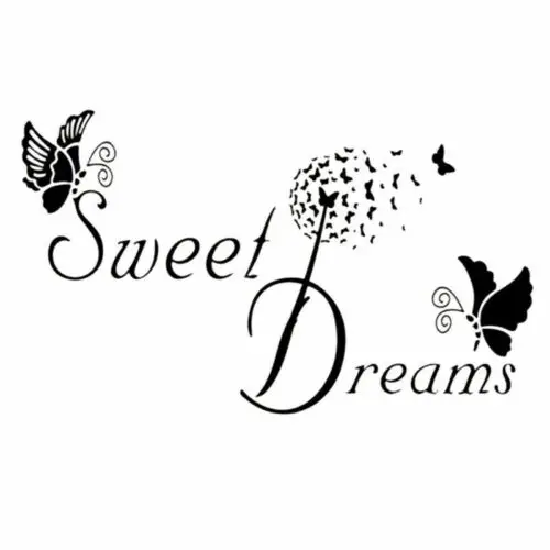 Наклейки на стену сделай сам с надписью Black Sweet Dreams и Love|Наклейки стену| |