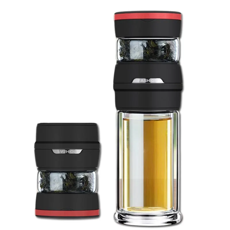 portable glass water bottle