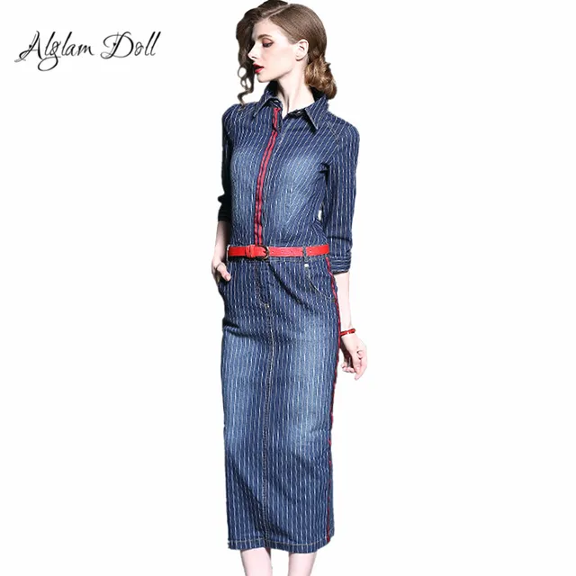 Calf Length Sheath Dress