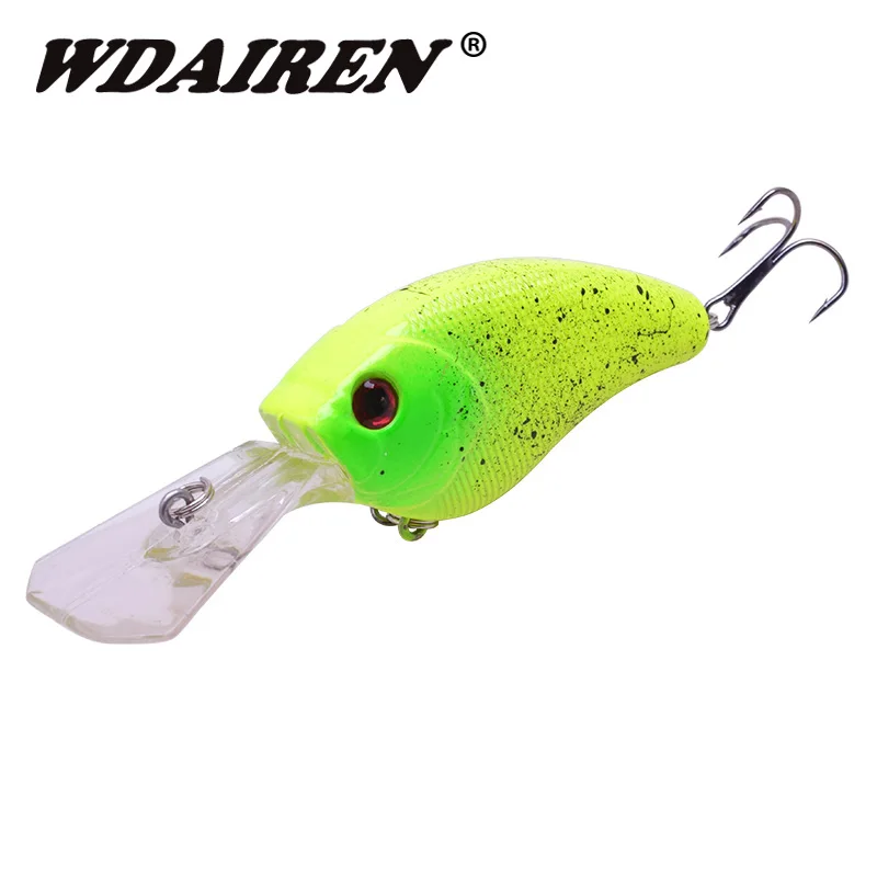 

1Pcs 9cm 11.8g Vib Crank Fishing Lure 6# Strong Treble Hooks Fish Wobbler High Quality Fishing Bait 3D Eyes Pesca WD-282